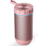 [아마존베스트]COMISO Waterproof Bluetooth Speakers Outdoor Wireless Portable Speaker with 24 Hours Playtime Superior Sound for Camping, Beach, Sports, Pool Party, Shower (Rose Gold)