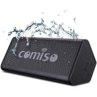 [아마존베스트]COMISO Bluetooth Speakers, IPX7 Waterproof Wireless Portable Speaker Loud Crystal Clear Stereo Sound, Rich Bass, 20 Hour Playtime, Dual-Driver Built-in Mic for Party, Travel, Outdo