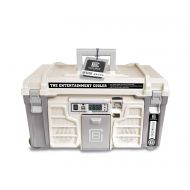 COMISO Coolbox The Entertainment Cooler with USB, Speakers, and Time Display - White