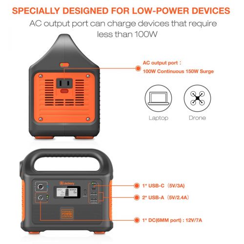  COMLIFE Jackery Portable Power Station Explorer 160, 167Wh Solar Generator Lithium Battery Backup Power Supply with 110V/100W(Peak 150W) AC Outlet for Outdoors Camping Fishing Emergency