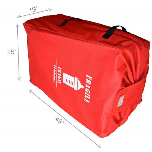  COMPNO Stroller Travel Bag for Airplane - Large Standard or Double Stroller Gate Check Bag