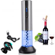 [아마존베스트]COMPONALL Electric Wine Opener, Automatic Electric Corkscrew, USB Rechargeable Premium Stainless Steel Cordless Wine Bottle Opener with Foil Cutter