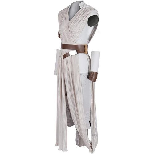  할로윈 용품COMShow Adult Rey Cosplay Costume Full Set Outfit Halloween Role Play Costume for Women