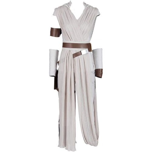  할로윈 용품COMShow Adult Rey Cosplay Costume Full Set Outfit Halloween Role Play Costume for Women