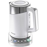 CONCEPT Hausgeraete CONCEPT RK3170 Wasserkocher mit temperatureinstellung, COOL TOUCH, edelstahl, 1,7 L, Weiss, 2200 W, anti-kalk-filter, funktion KEEP WARM Rostfreier Stahl 1.7 lite