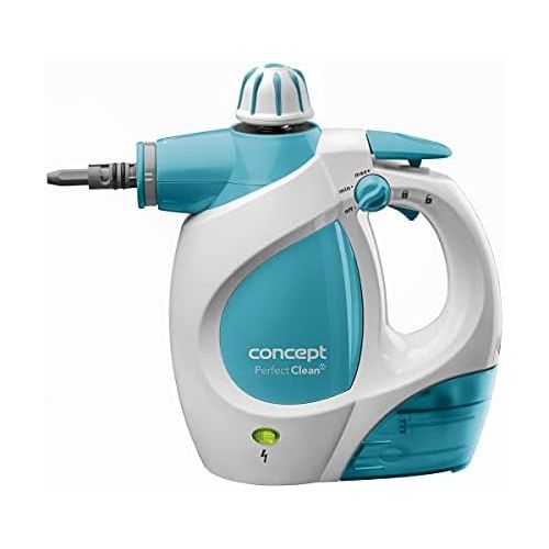  [아마존베스트]CONCEPT Hausgerate Concept Household Devices CP1010Hand Steam Cleaner Perfect Clean, 3Bar, 400ml, Extensive Accessories, 1200Watt, White