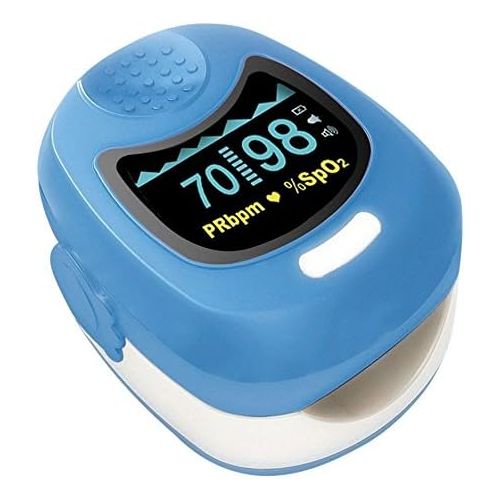  Contec Puls-Oximeter, blau, OLED, Kinder