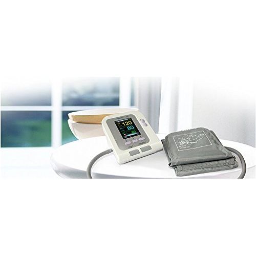  Contec08A Professional Digital Upper Arm Blood Pressure Monitor, Pulse Rate & SpO2 Meter