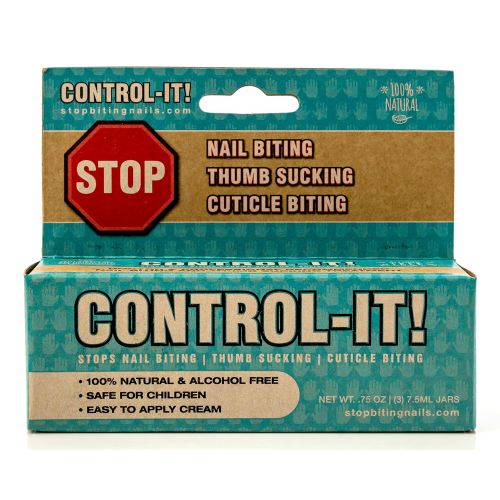  [아마존베스트]CONTROL-IT Control-It Stop Thumb Sucking & Nail Biting Cream (3-Pack) All-Natural, Kid-Safe Deterrent | Gentle on...