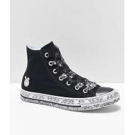 CONVERSE Converse x Miley Cyrus Black & White Bandana High Top Shoes