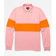 CONVERSE Converse x Golf Wang Le Fleur Pink Long Sleeve Polo Shirt
