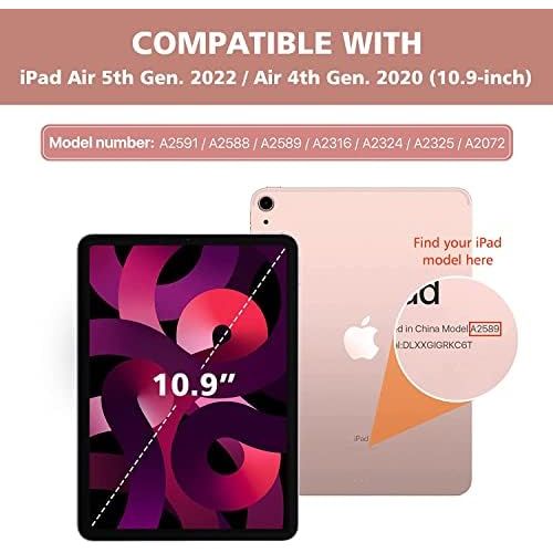  [아마존베스트]iPad Air 4th Generation Keyboard Case 10.9“ 2020, COO Keyboard Case for iPad Air 4th Gen/ iPad Pro 11“ 2018 - 7 Color Backlit Detachable Wireless Keyboard Protective Cover, Built-i