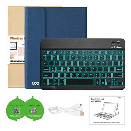  [아마존베스트]iPad Air 4th Generation Keyboard Case 10.9“ 2020, COO Keyboard Case for iPad Air 4th Gen/ iPad Pro 11“ 2018 - 7 Color Backlit Detachable Wireless Keyboard Protective Cover, Built-i