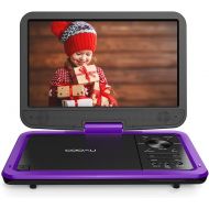 [아마존 핫딜]  [아마존핫딜]COOAU 12.5” Portable DVD Player with HD Swivel Screen, 5 Hours Built-in Rechargeable Battery, Region Free, Support USB/SD Card, 3.5mm Audio Jack, Remote Control, Resume Playback, P