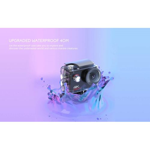  [아마존 핫딜] [아마존핫딜]COOAU 4K 16MP Underwater Action Camera with Wi-Fi 2-Channel Charger Remote Control EIS Stabilization 40M Waterproof Sport Camera Time Lapse