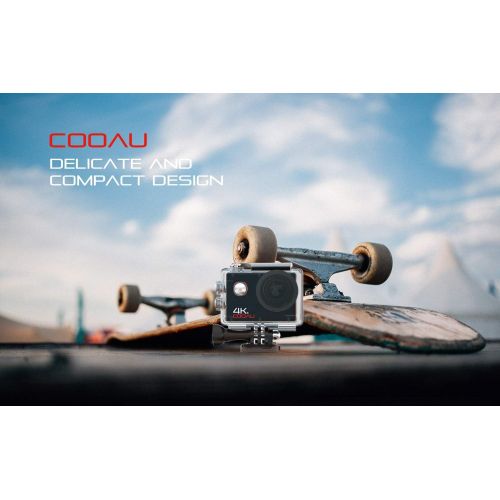  [아마존 핫딜] [아마존핫딜]COOAU 4K 16MP Underwater Action Camera with Wi-Fi 2-Channel Charger Remote Control EIS Stabilization 40M Waterproof Sport Camera Time Lapse