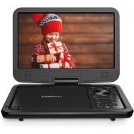[아마존 핫딜] COOAU 12.5” Portable DVD Player with HD Swivel Screen, 5 Hours Built-in Rechargeable Battery, Region Free, Support USB/SD Card, 3.5mm Audio Jack, Remote Control, Resume Playback, B