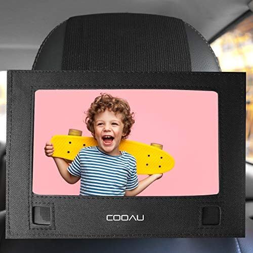  [아마존베스트]COOAU Car Headrest Mount Strap Case for 9 - 9.5 Portable DVD Player with Swivel & Flip Screen