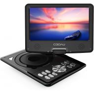COOAU 11.5 Portable DVD Player with 5 Hour Rechargeable Battery, Game Joystick, 9.5 Swivel Screen, Support USB Port and SD Card, Region Free, Purple