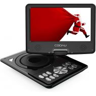 COOAU Portable DVD Player 11.5 with Game Joystick, Swivel HD Screen, Support Multi-Format, Region Free, Long Lasting Battery, Support AV-in/AV-Out/SD/USB, Red
