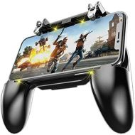 COOBILE Mobile Game Controller for PUBG Mobile Controller L1R1 Mobile Game Trigger Joystick Gamepad for 4-6.5 iOS & Android Phone(W10 Update)