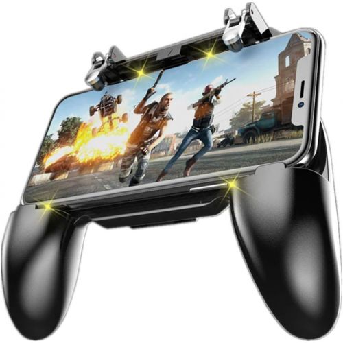  COOBILE Mobile Game Controller for PUBG Mobile Controller L1R1 Mobile Game Trigger Joystick Gamepad for 4-6.5 iOS & Android Phone(W10 Update)