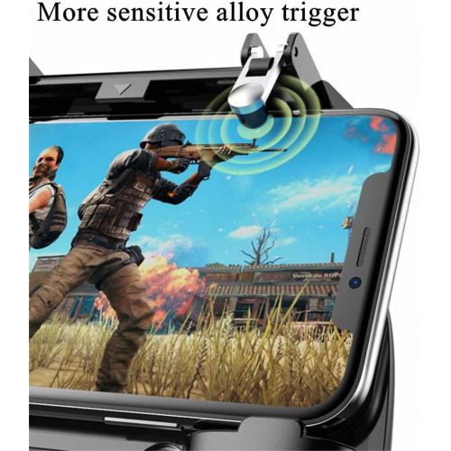  COOBILE Mobile Game Controller for PUBG Mobile Controller L1R1 Mobile Game Trigger Joystick Gamepad for 4-6.5 iOS & Android Phone(W10 Update)