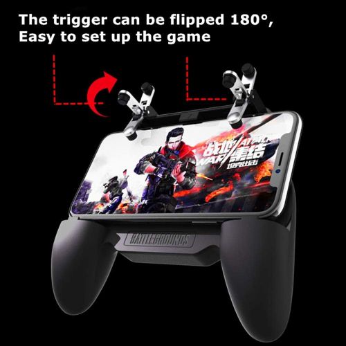  COOBILE Mobile Game Controller for PUBG Mobile Controller L1R1 Mobile Game Trigger Joystick Gamepad for 4-6.5 iOS & Android Phone(W10 Update)