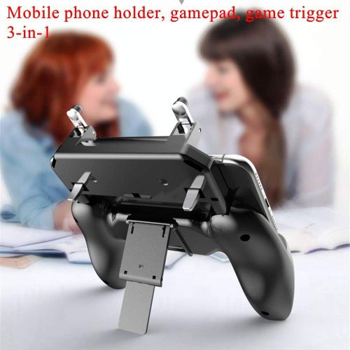  [아마존베스트]COOBILE Mobile Game Controller for PUBG Mobile Controller L1R1 Mobile Game Trigger Joystick Gamepad for 4-6.5 iOS & Android Phone(W10 Update)