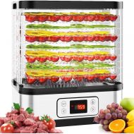 [아마존베스트]COOCHEER Food Dehydrator Machine Jerky with Timer, 8-Tray, 400 Watt,for Beef Jerky, Fruit, Vegetable,Temperature Control (95º-158ºF)