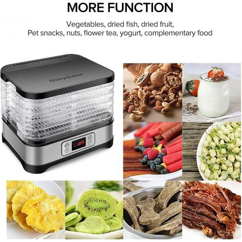  [아마존베스트]Voluker Dehydrator with Temperature Controller, Food Dehydrator, Meat Fruit, Vegetable Drier, Dehydrator, BPA-Free, 8 Tiers/400W