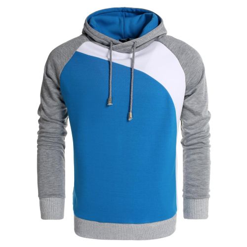  COOFANDY Mens Casual Premium Hoodies Cozy Sweatshirts Novelty Color Block Pullover Outwear