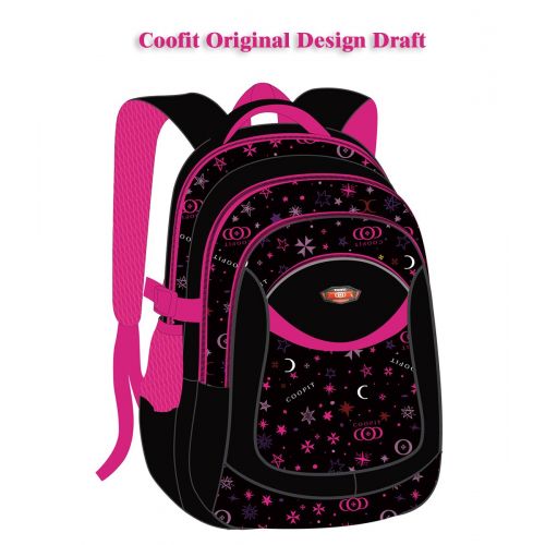  School Backpack for Girls, COOFIT Middle School Bookbags for Girls School Bag Kids Backpack for School