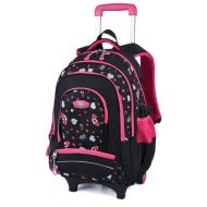 Rolling Backpack for Girls, COOFIT Backpack with Wheeled for Girls Laptop Backpack with Wheeled Roller Backpack