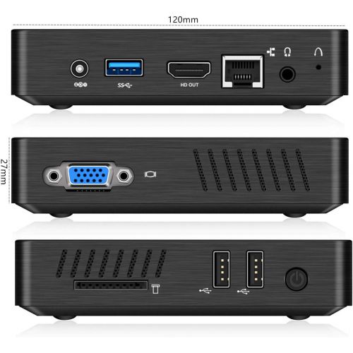  [아마존 핫딜] [아마존핫딜]COOFUN Z83-F Mini PC, Intel Atom x5-Z8350 Processor 4GB/64GB 1000Mbps LAN 2.4/5.8G Dual Band WiFi BT 4.0 with HDMI and VGA Ports, Fanless Computer