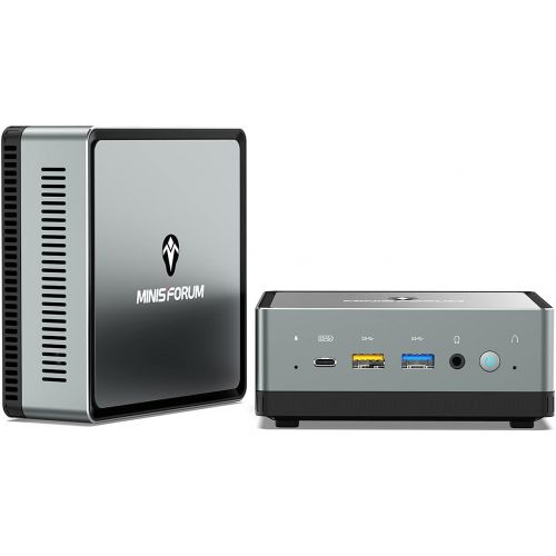  COOFUN Mini PC AMD Ryzen 7 3750H UM700 16 GB RAM 256 GB PCIe SSD Mini Desktop Computer Radeon RX Vega 10 Graphics Dual WiFi BT 5.1 HDMI/Display/USB-C RJ45 4X USB 3.0 Ports Small Form Fact