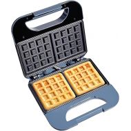 COOK WITH COLOR Waffle Maker - 750-Watt, Non-Stick Plates, Easy-to-Clean, Cool Touch Housing and Skid Resistant Feet, Navy