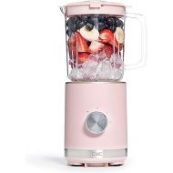 COOK WITH COLOR 300 Watt Blender: Powerful 2-Speed Control with Pulse, 4-Tip Stainless Steel Blades, 25oz (750ml) Jar, and Skid-Resistant Feet, Pink