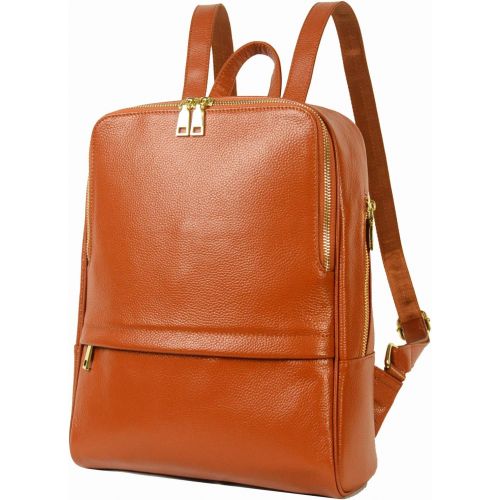  [아마존 핫딜] COOLCY Coolcy Hot Style Women Real Genuine Leather Backpack Fashion Bag (Dark Brown)