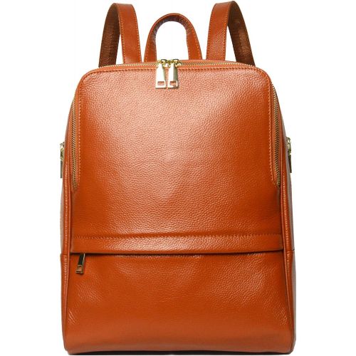  [아마존 핫딜] COOLCY Coolcy Hot Style Women Real Genuine Leather Backpack Fashion Bag (Dark Brown)