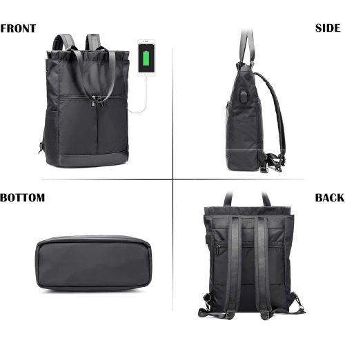  [아마존 핫딜] COOLCY Travel Laptop Backpack College School Bag with USB Charging Port for Women