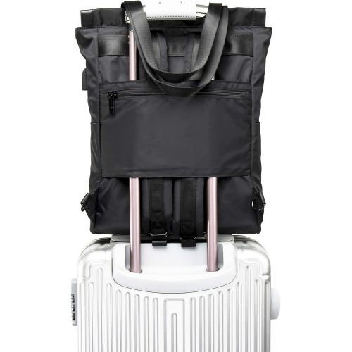  [아마존 핫딜] COOLCY Travel Laptop Backpack College School Bag with USB Charging Port for Women