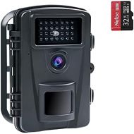 [아마존베스트]COOLIFE 16MP 1080P HD Wildlife Camera IP66 Waterproof Hunting Camera 940nm IR LEDs Night Vision, Motion Sensor 0.2 s Fast Trigger Speed Night Vision Wildlife Camera with 32G Memory