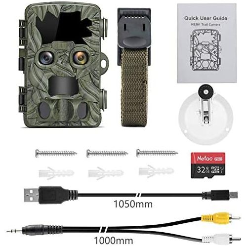  [아마존베스트]COOLIFE Wildlife Camera Dual Cameras 4K 20MP Extraction Distance Up to 25 m Wildlife Camera with Motion Sensor Night Vision 0.1s Fast Trigger Hunting Camera with Automatic IR Dimmi