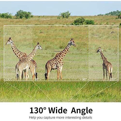  [아마존베스트]COOLIFE Wildlife Camera Dual Cameras 4K 20MP Extraction Distance Up to 25 m Wildlife Camera with Motion Sensor Night Vision 0.1s Fast Trigger Hunting Camera with Automatic IR Dimmi