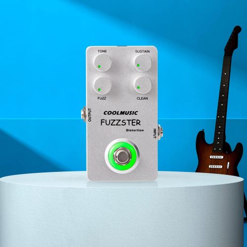  Coolmusic C-FC1 Fuzz Distortion Guitar Effect Pedal Bass Pedal withTrue Bypass