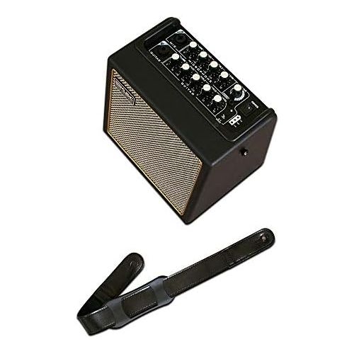  [아마존베스트]Coolmusic 30W Acoustic Electric Guitar Amplifier BT Portable Guitar Amplifier Speaker with Microphone Input Bass Volume Support Height Control Reverb Effect