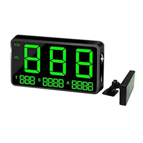  [아마존베스트]COOLOUS C80 Universal Hud Heads Up Display 4.5inch Large Screen Digital Speedometer Altitude Speed Projector Film Over Speed Warning for Cars & Other Vehicles