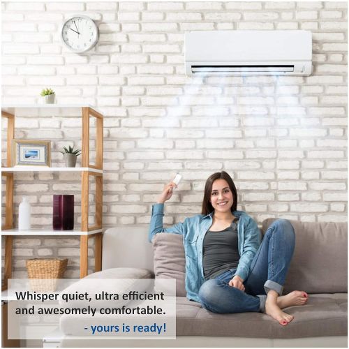  COOPER AND HUNTER 2 Zone Mini Split - 12000 + 18000 Ductless Air Conditioner - Pre-Charged Dual Zone Mini Split - Includes Two Free 25 Linesets - Premium Quality - USA Parts & Awes