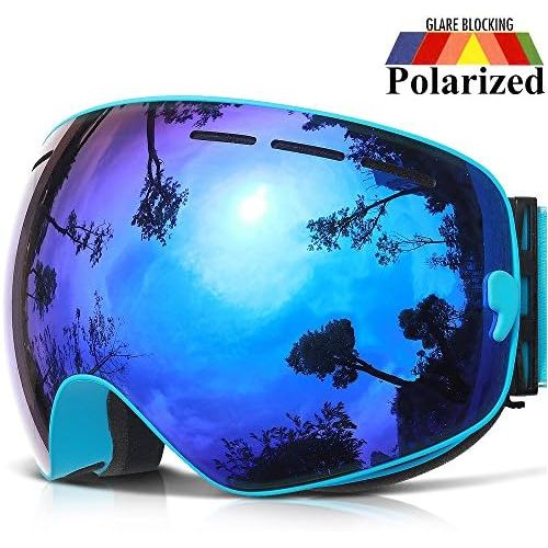  [아마존베스트]COPOZZ Ski Goggles, G1 OTG Snowboard Snow Goggles for Men Women Youth Anti-Fog UV Protection, Polarized Lens Available